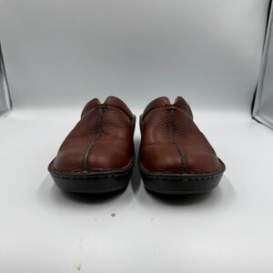 Born Brown Leather Mules